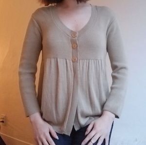 Retro babydoll button sweater